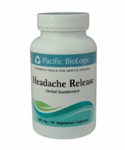 bottle: headache release herbal supplement