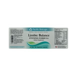 40190 Limbic Balance Evening Formula label 1