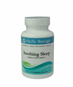 bottle: soothing sleep herbal supplement .
