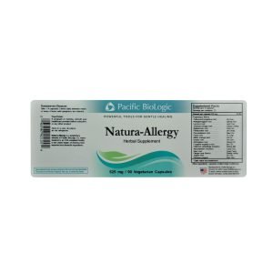 42100 Natura Allergy label